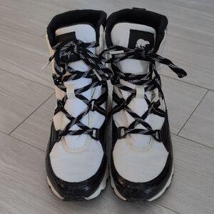 Sorel Black and White Boot Sneakers